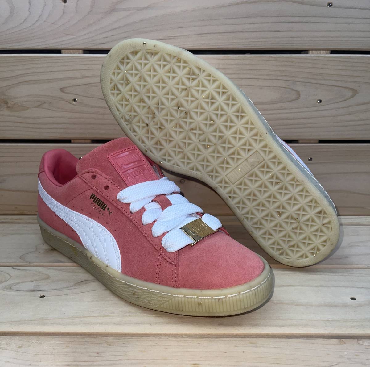 プーマ 25cm スウェード クラシック B ボーイ ファビュラス 税込定価10780円 ピンク ホワイト PUMA SUEDE CLASSIC B-BOY FABULOUS スエード拍卖