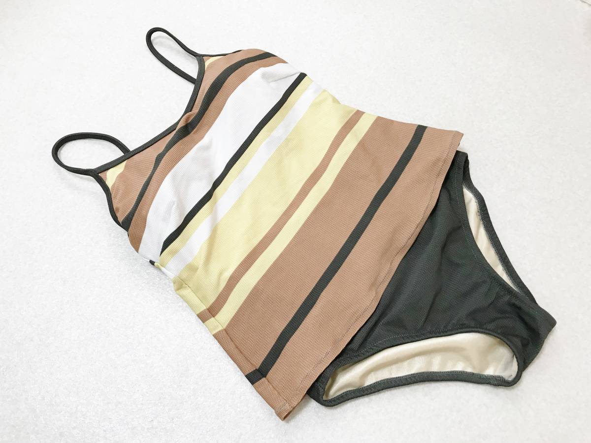 ●水着 9M●アルジャン◆タンキニ風・つるさら補正裏地・ワンピース水着拍卖