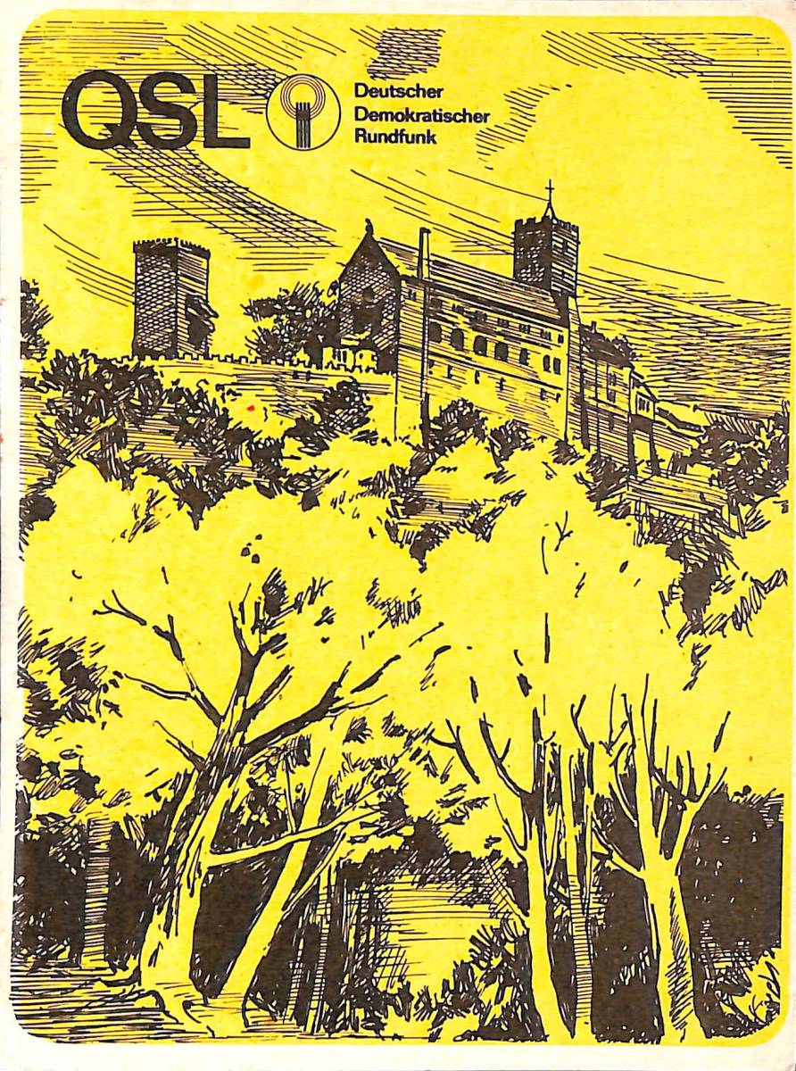 BCL★希少ベリカード★DDR・東ドイツ放送+おまけ★SONY★ソニー★ポケッタブル★TR-1815カラーサービスガイド付拍卖