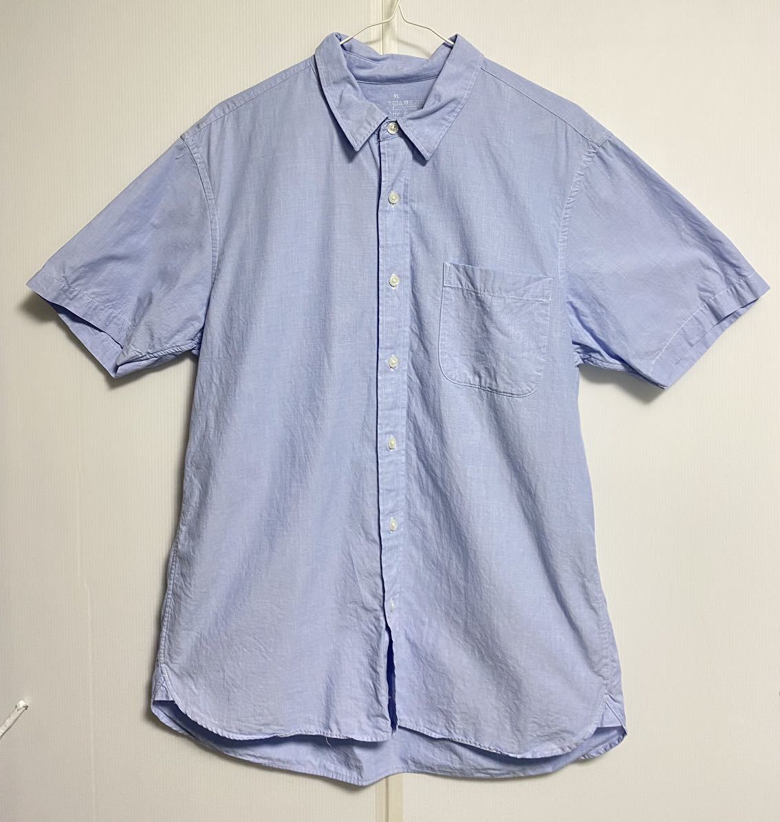 状態○ 無印良品 半袖シャツ サイズ XL 綿 100% マチ付き拍卖