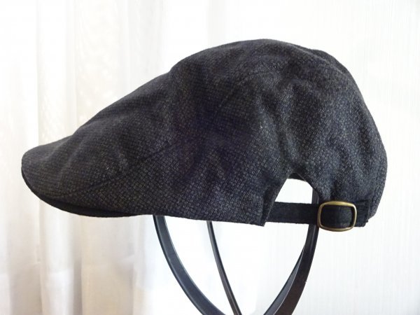 △ 韓国製▽メンズ・紳士 濃い目の灰色帽子 ハンチング サイズ57・5cm キャップ 帽子 ウール使用 スタイル帽子拍卖