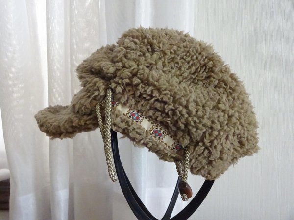 △ TOYOBI FAYORI ▽ レディース・ガールズ モコモコハット キャスケット ベージュ色 サイズ57cm キャップ 帽子拍卖