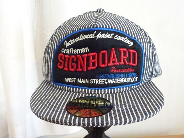 ≦ COM40FIT ≧ メンズ・ボーイズ ストライプ ベースボールキャップ サイズ56・5cm〜59・5cm キャップ 帽子拍卖