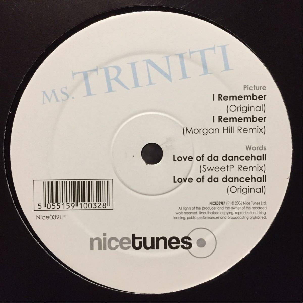 【激レアRemix】R&B好きにもオススメ☆Ms.Triniti / I Remember (Morgan Hill Remix) Love of da dancehall (SweetP Remix)拍卖