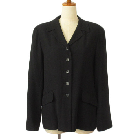 クミキョク 組曲 KUMIKYOKU ジャケット テーラード 3 黒 ブラック レディース拍卖