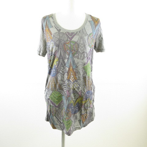 コムサ COMME CA カットソー Tシャツ チュニック グレー 11 *T226 レディース拍卖