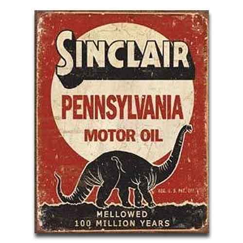 アルミ看板 Sinclair - Million Years (1741)シンクレア ティンサインプレート アメリカン雑貨 ガレージ SHOP インテリア ディスプレイ拍卖