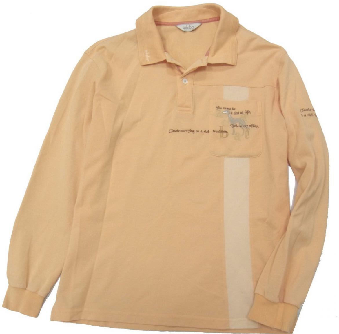 定価23,100円程☆アダバット 長袖ポロシャツ メンズ L相当拍卖