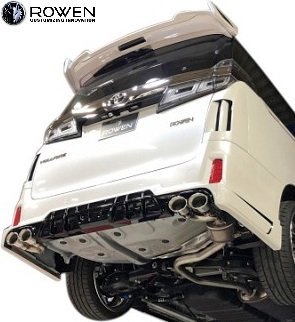 【M’s】 30 アルファード S-grade 後期 (2018.01-2023.6) ROWEN マフラーカッター 左右4本出し ロェン ロウェン エアロ パーツ 1T018Z60拍卖