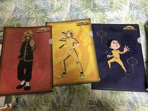 218クリアファイル 僕のヒーローアカデミア TOHO animation JF ジャンプフェスタ カンフー オールマイト 峰田実 上鳴電気 3枚セット拍卖