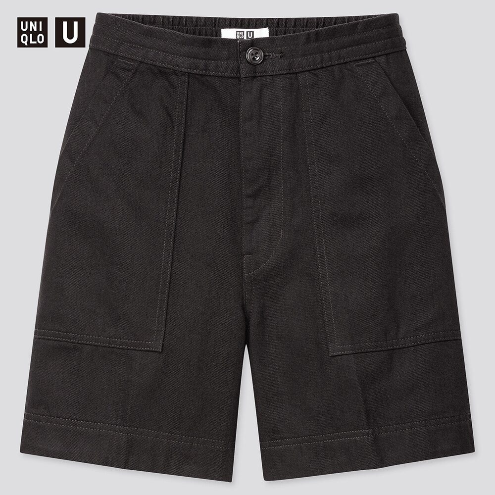【新品・M・ブラック】ユニクロ×ルメール■Uniqlo U ユニクロユー デニムイージーショーツ ショートパンツ 短パン セーラーパンツ 2020SS拍卖