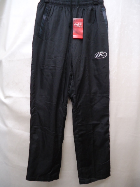 【KCM】Z-iro1-986-M★新品★【Rawlings/ローリングス】メンズ ウインドブレーカーパンツ 裏トリコット起毛 AOP9F04 ブラック M拍卖