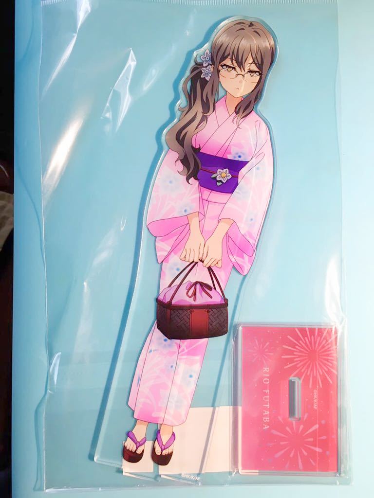 双葉理央【青春ブタ野郎はバニーガール先輩の夢を見ない おでかけシスター】ポップアップショップ 浴衣 マルイ 特大アクリルスタンド拍卖