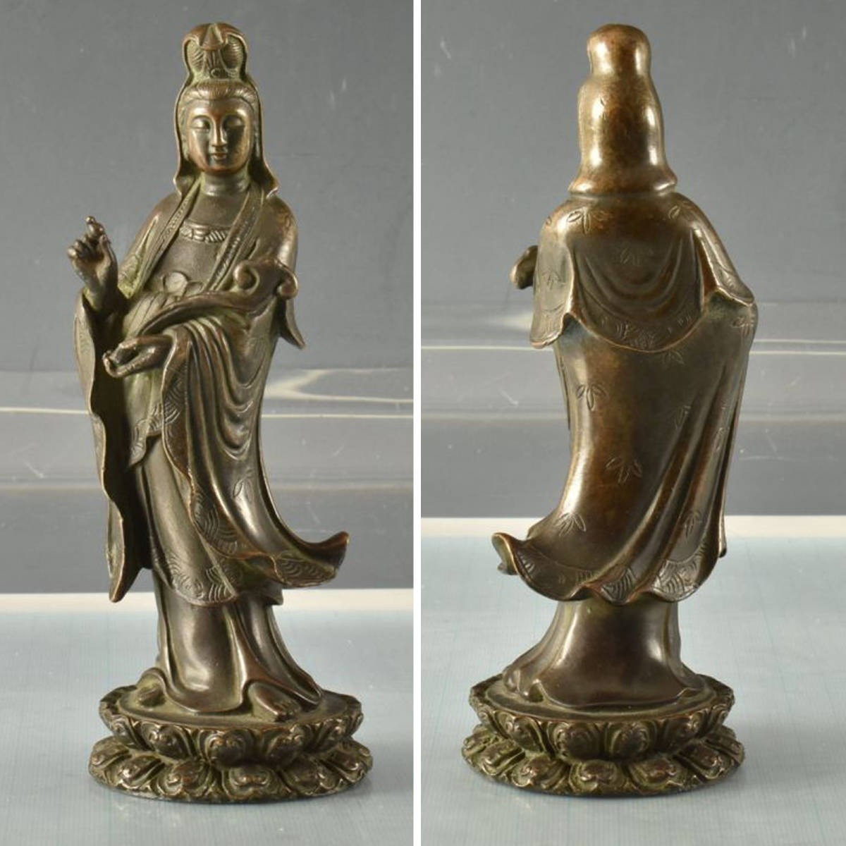 T11500 銅製女仏 639g:真作拍卖