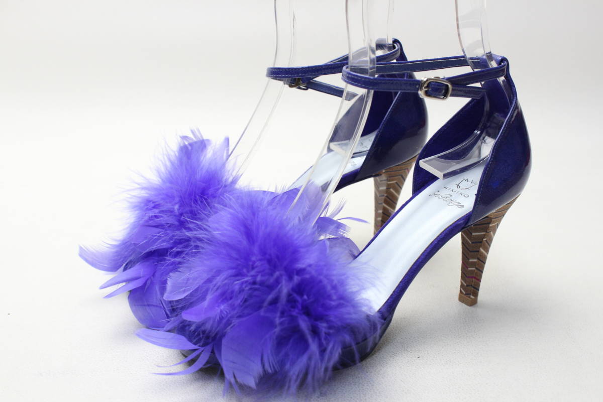 新品♪HIMIKO オンルージュ 本革オープンパンプス(23cm)/175拍卖