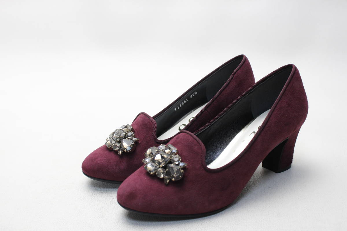 17■新品♪tozoo トゥズー ビジューオペラパンプス(22.5cm)拍卖