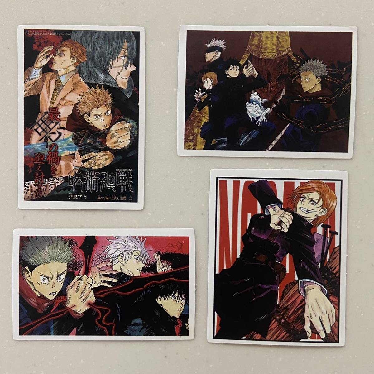 呪術廻戦 五条悟 七海健人 虎杖悠仁 釘崎野薔薇 伏黒恵 ステッカーシール セット拍卖