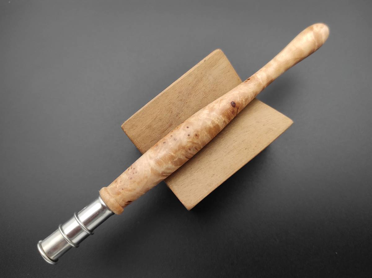 【FongLai Woodworks】銘木鉛筆ホルダー【カエデの瘤材】 (鉛筆延長 補助軸 Pencil Extender ペンシルエクステンダー)拍卖