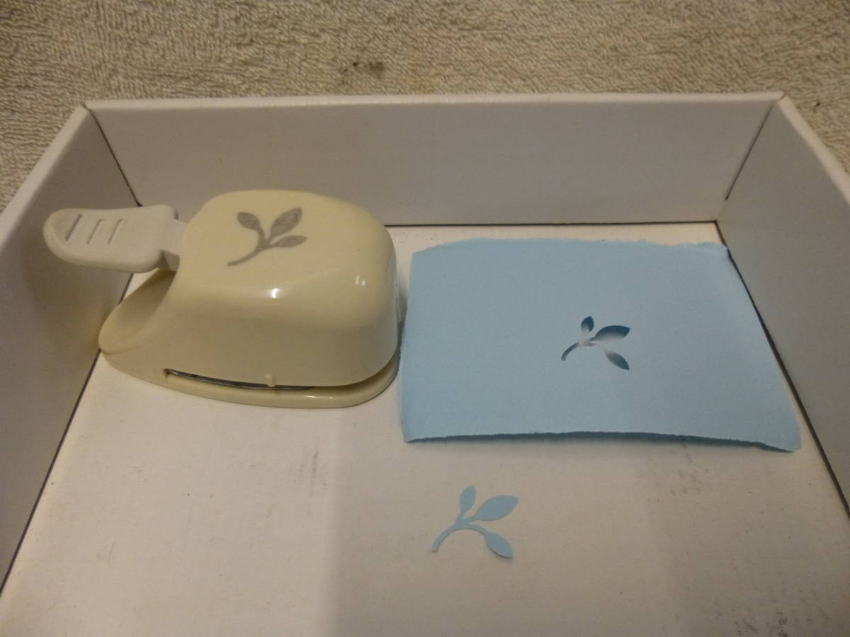 ◆中古 クラフトパンチ EKサクセス 葉っぱ◆検索 切り抜き 型抜き拍卖