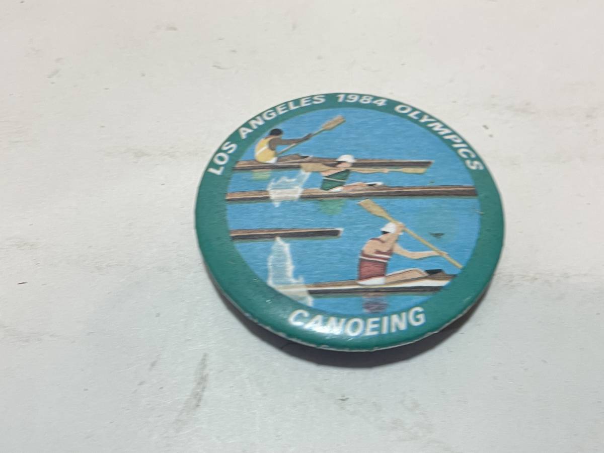 オリンピック ロサンゼルス 1984年 カヌー 缶バッチ拍卖