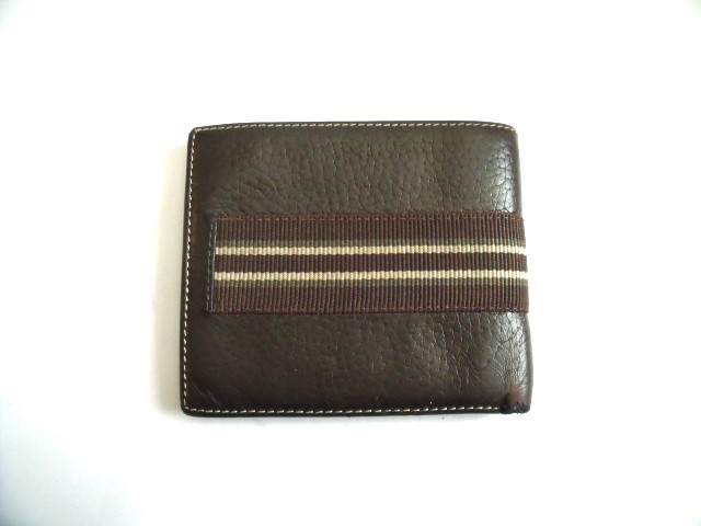 質店鑑定済み $ 美品 $ レア■ dunhill ■ ダンヒル ■ 型押し 本革 レザー製・ 2つ折り 財布 ウォレット■ ダークブラウン系■ 送料無料拍卖