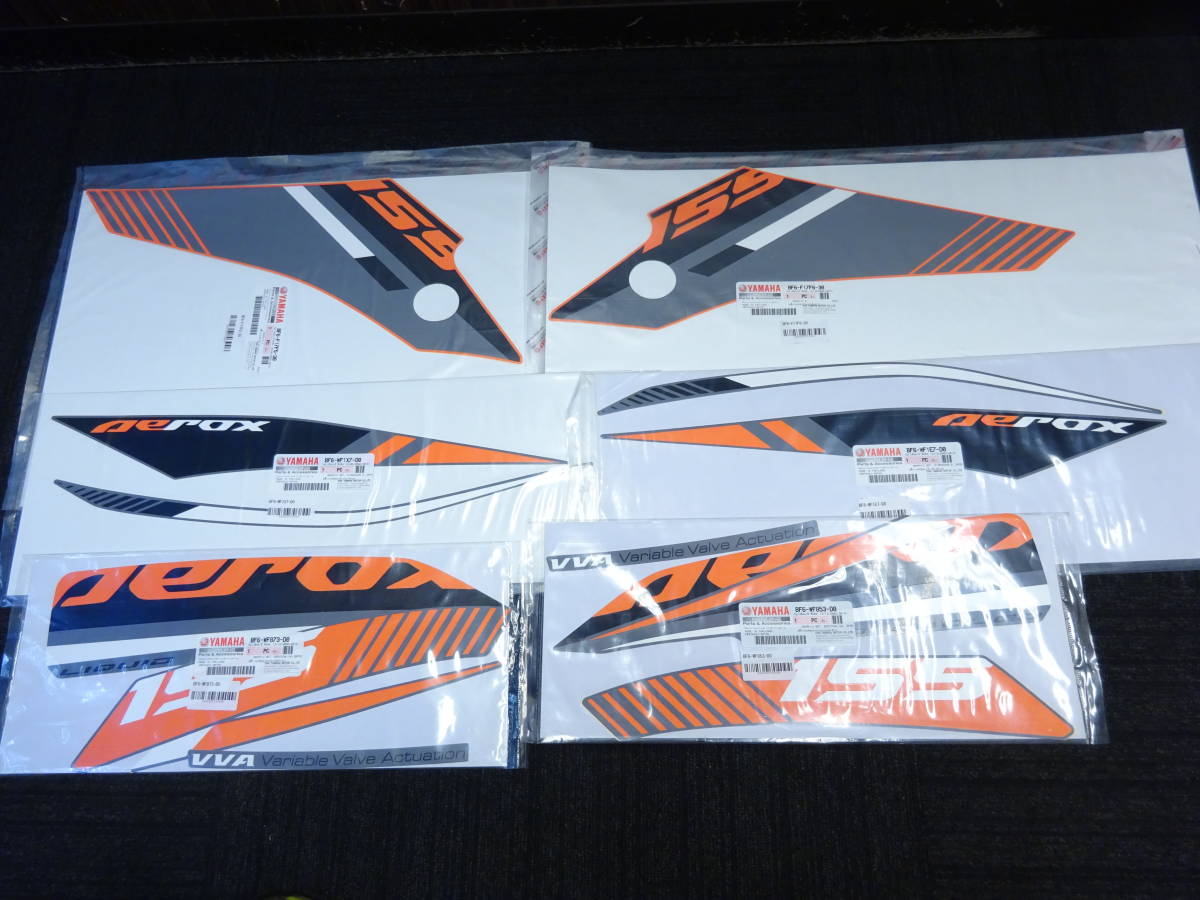 AEROX155 グラフィック セット ヤマハ純正 デカールセット エアロックス155 NVX155 GENUINE PARTS THAI YAMAHA拍卖
