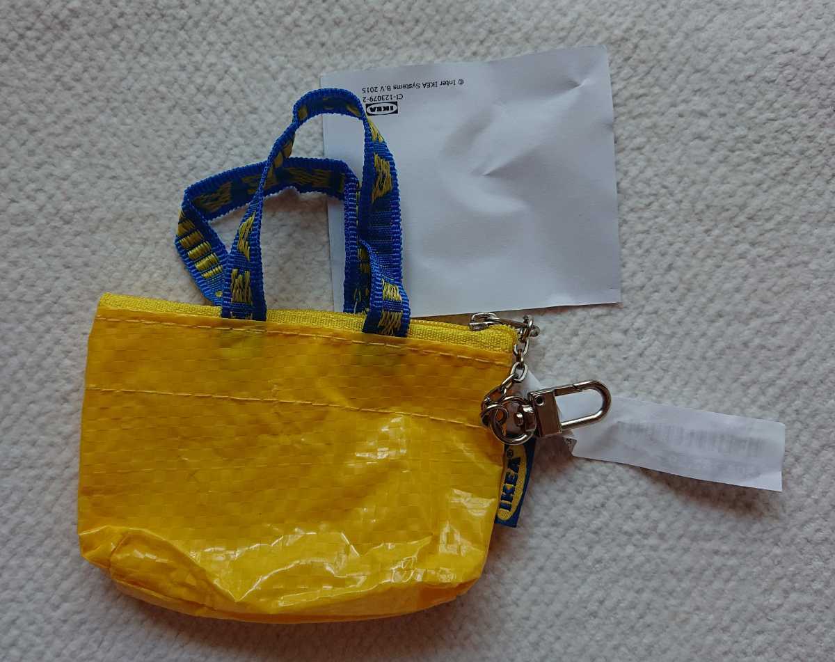 ★新品 IKEA イケア KNOLIG バッグキーホルダー イエロー拍卖