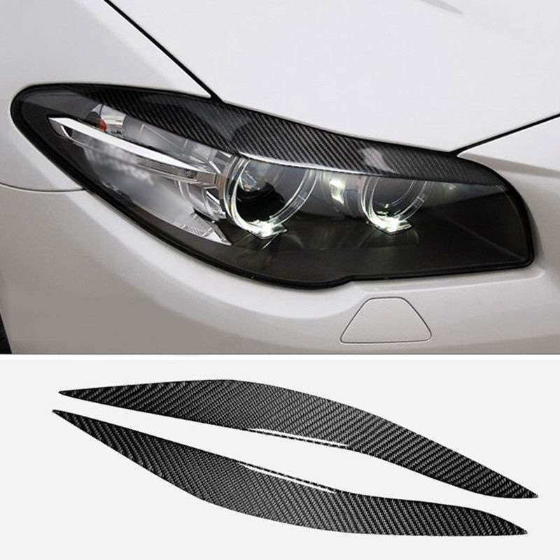 BMW F10 F11 M ヘッドライト カーボン柄 アイライン カバー 前期用拍卖