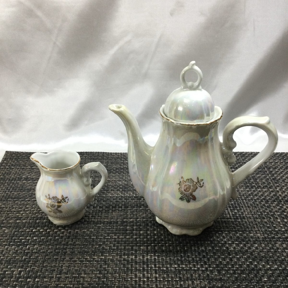 【保管品/TO】陶器 シロップピッチャー ミルクピッチャー シェルカラー ティー 用品 キッチン用品 洋食器 RS0820/00005拍卖