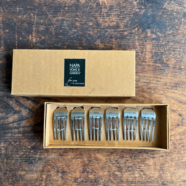 未使用保管品 Napa Home & Garden フォーク チーズ マーカー 6本セット カット 直接引取り歓迎(横浜市) digjunkmarket拍卖