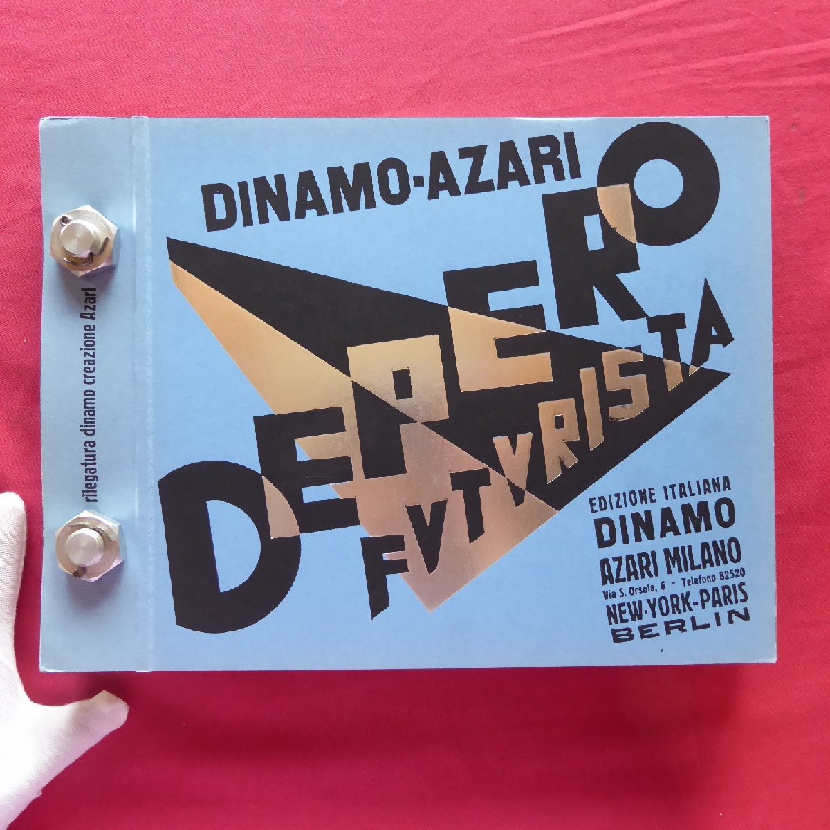 フォルトゥナート・デペーロ【DEPERO FUTURISTA (THE BOLTED BOOK)/1987年復刻版・Studio per Edizioni Scelte】イタリア未来派拍卖