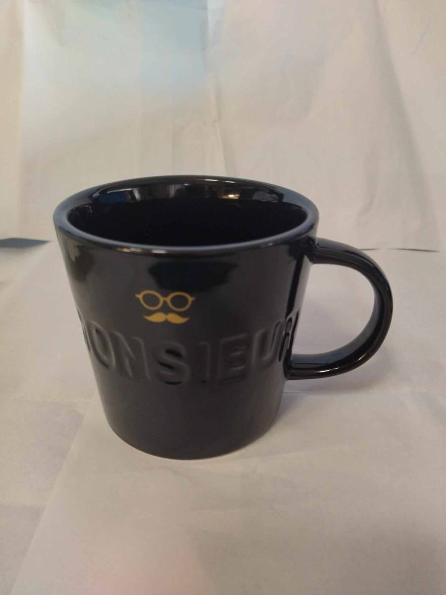 Afternoon Tea MONSIEUR Mug Cup 未使用 マグカップ アフタヌーンティー マグ カップ お客様 ムッシュ ヒゲ メガネ拍卖