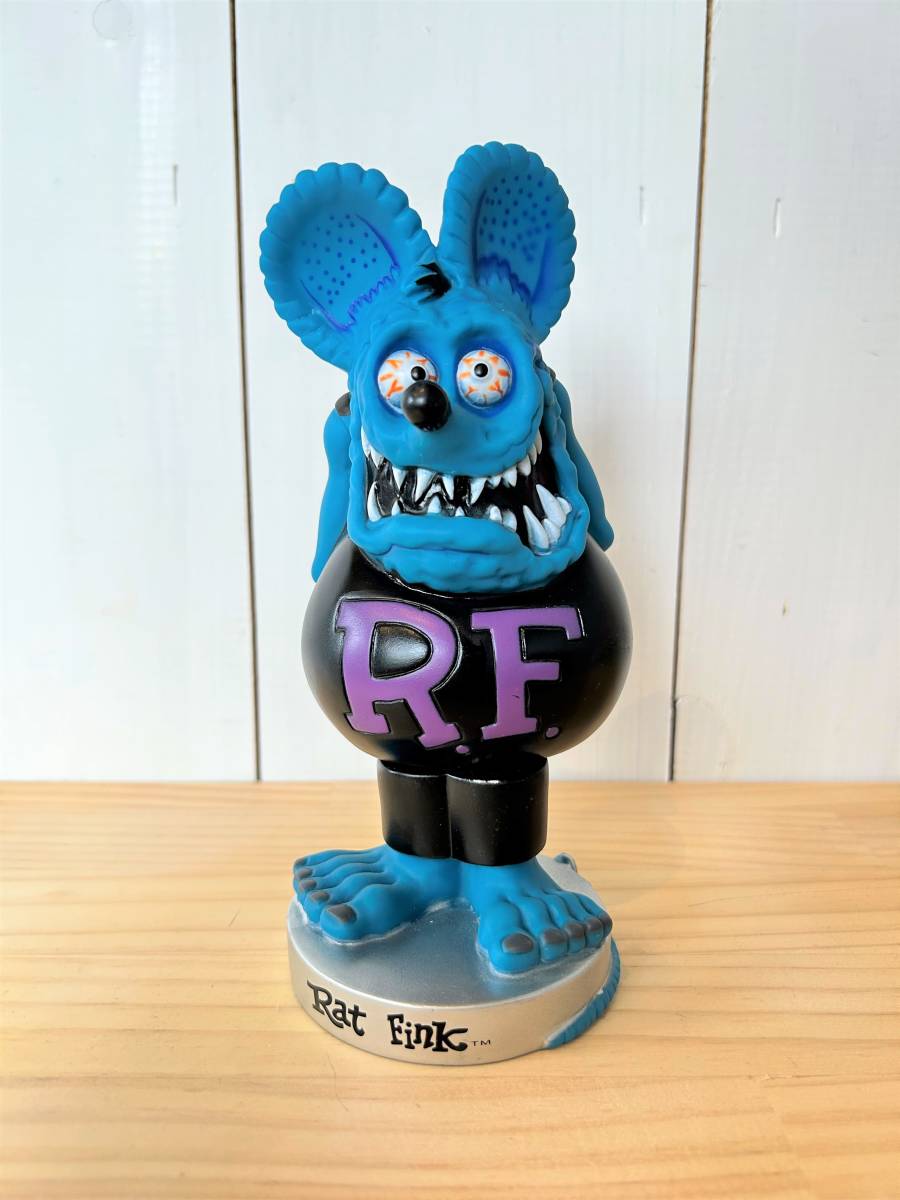 新品 ラットフィンク RATFINK ボビングヘッド フィギュア ブルー拍卖