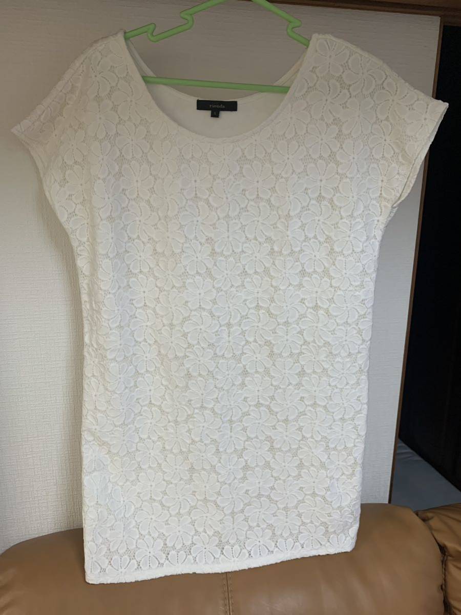 未使用リエンダ レースワンピース 白拍卖
