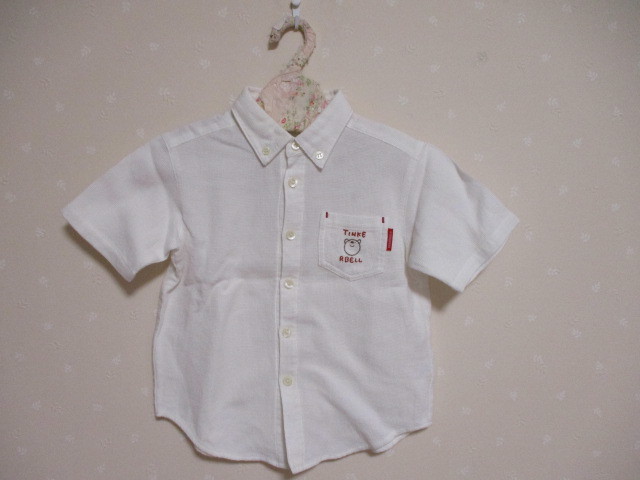 ё ティンカーベル ё 半袖シャツ ■100㎝■ 白 30816拍卖