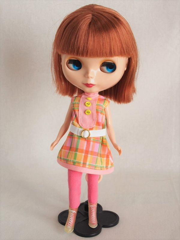 Doll Dressingハンドメイド ネオブライス サイズお洋服セット人形/アウトフィット衣装/ドレス/ワンピース/タイツ/靴下/ドール服/昭和レトロ拍卖