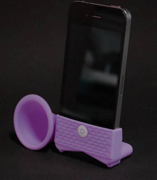 iphone4 4S■ ゴム製スタンド パープル アクセサリー 周辺機器拍卖