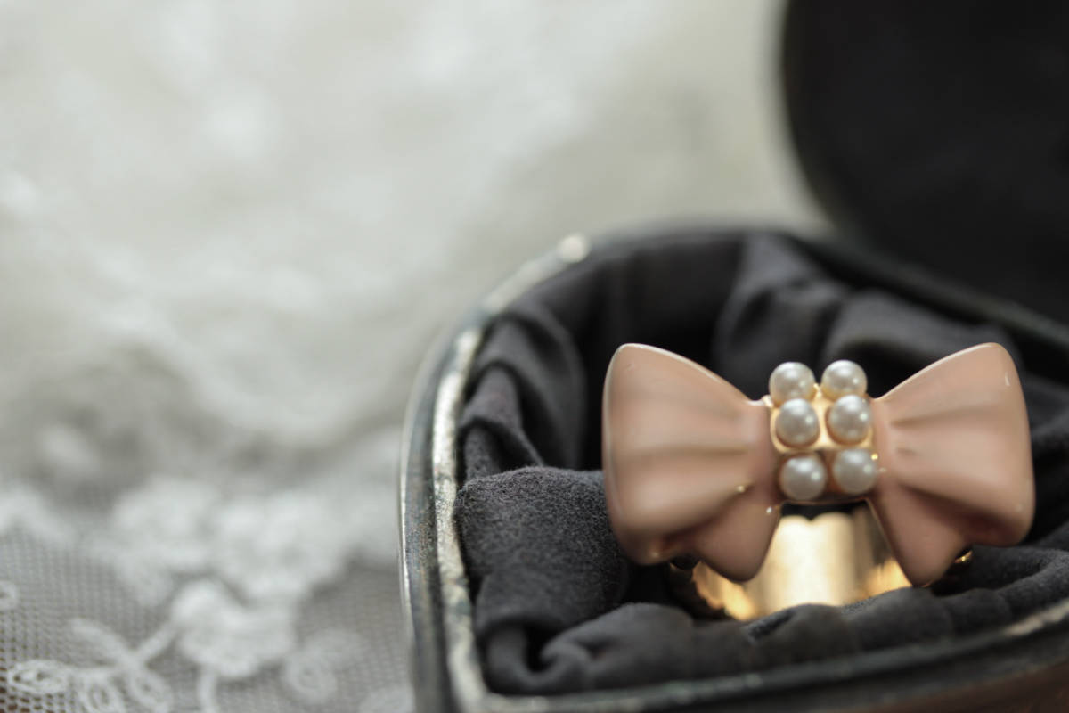 *SALE\2500== \1200*Cuteリボンパールリング拍卖