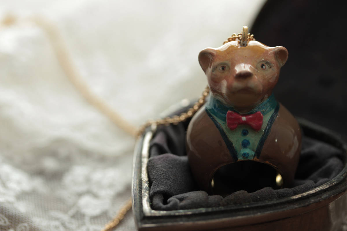 *SALE\5300== \3300*キュートなクマ?ワンちゃんネックレスB拍卖