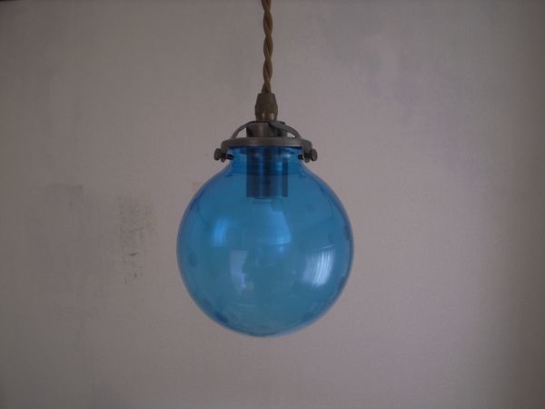 ●照明 ガラス製 E17 ガラスボール ガラスシェード ラウンド 水玉 ドット 引掛シーリング拍卖