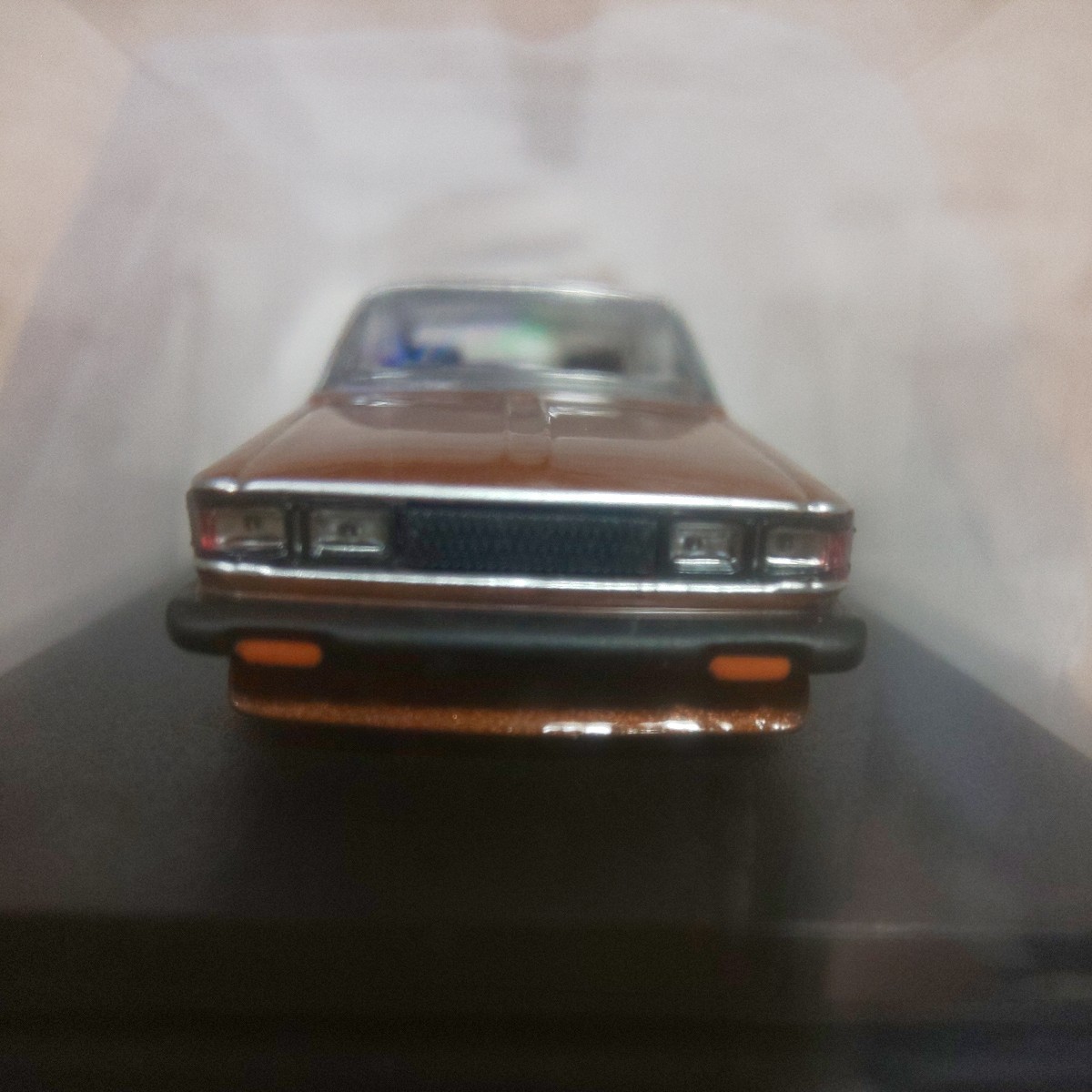 RA45 アオシマ 1/64 グラチャン 第12弾 カリーナHT 1980年式 ② 茶色 レーシングハート風 ブラウン 旧車會 高速有鉛拍卖