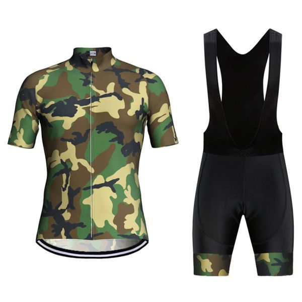 新品 サイクルジャージ 上下セット No135 Lサイズ 迷彩 フルジップ ウェア 半袖 メンズ サイクリング MTB 自転車 ロードバイク拍卖
