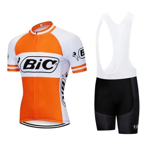 新品 レトロデザイン 上下セット No9 Lサイズ フランス サイクルジャージ ウェア 半袖 メンズ サイクリング MTB ロードバイク 自転車拍卖