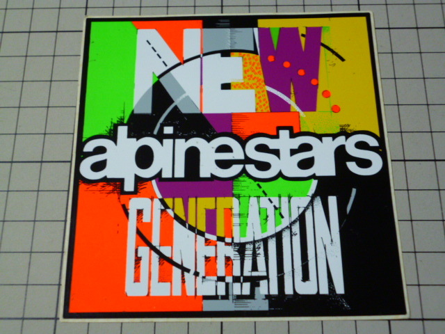 正規品 NEW alpinestars GENERATION ステッカー (103×105mm) アルパインスターズ拍卖