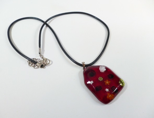 β Venetian glass ベネチアングラス ペンダント ネックレス チョーカー β ベネチアンガラス ミルフィオリ拍卖