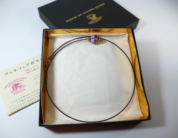 β Venetian glass ベネチアングラス ペンダント ネックレス チョーカー β ベネチアンガラス ベネチアン ヴェネチアン拍卖