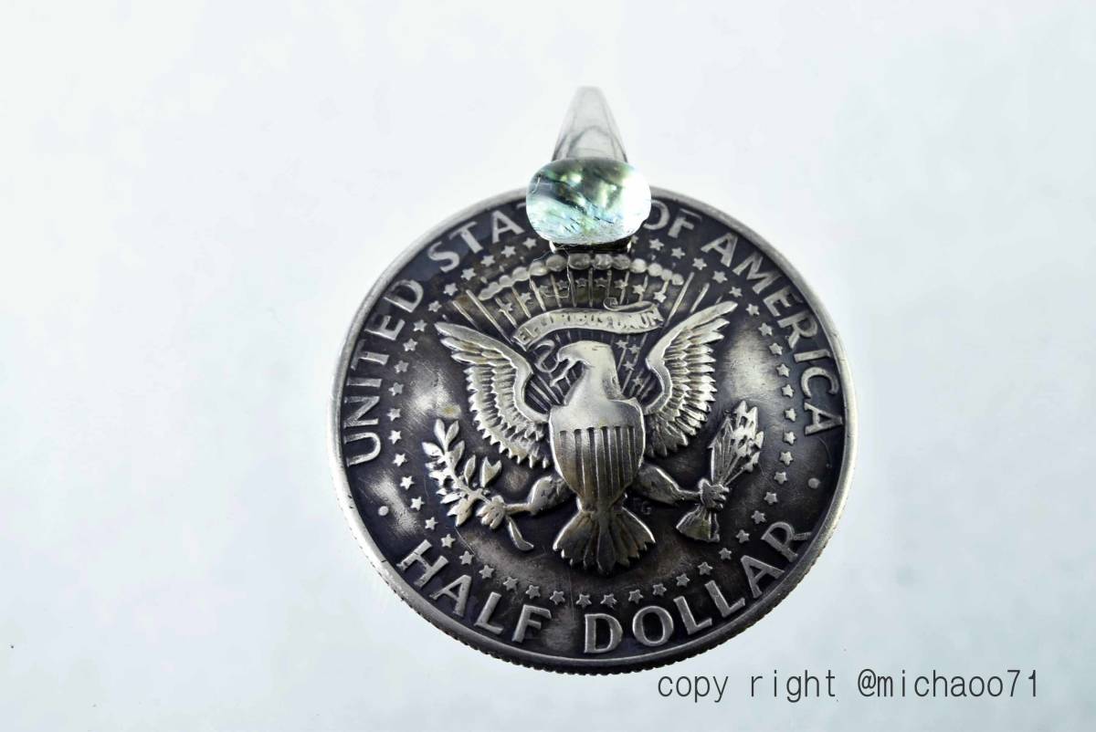 vintageコインのペンダントトップ ネックレス 個性的 コインペンダント 11106-494 USA1972拍卖