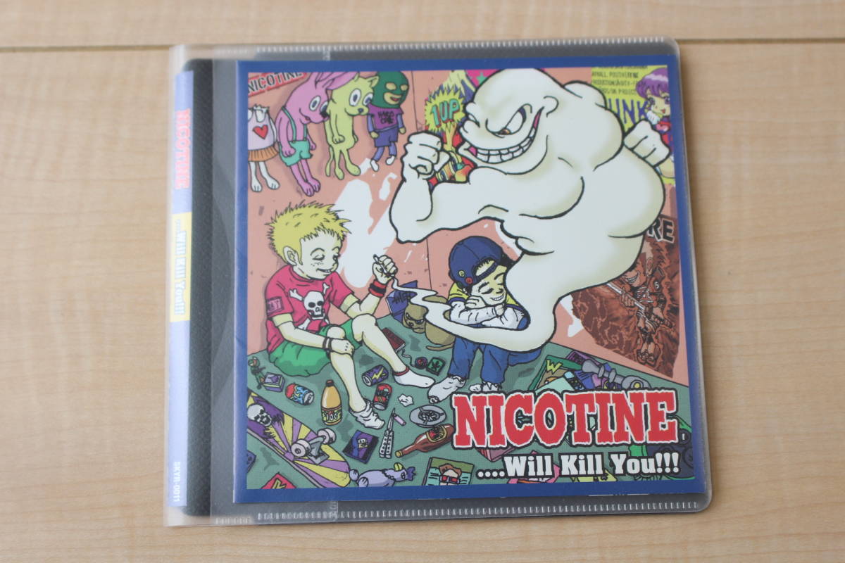NICOTINE …Will Kill You!!! CD 元ケース無し メディアパス収納拍卖