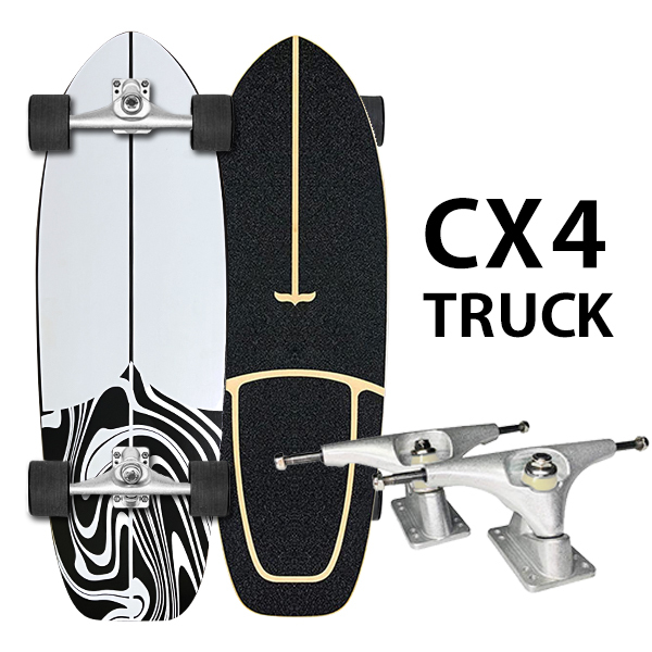 CX4トラック★サーフィン練習用スケートボード コンプリート CARVER,YOWに匹敵 初心者カービングスケボー/サーフトレーニング/陸トレ拍卖