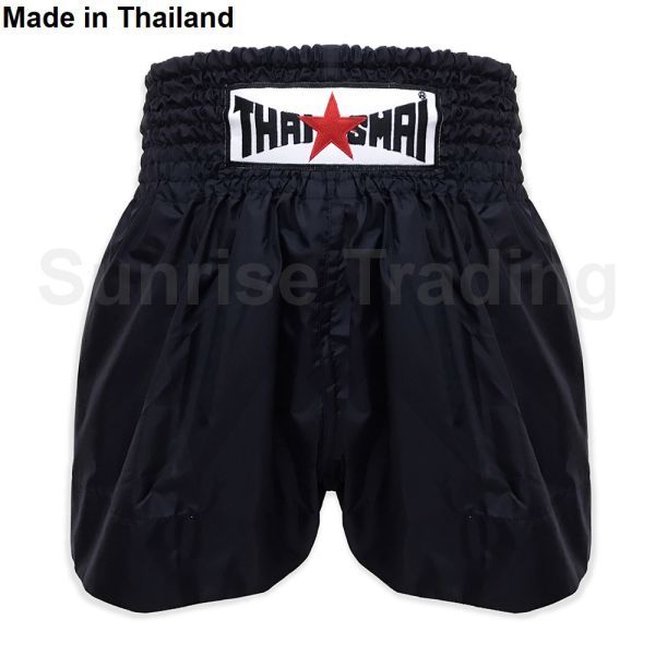 新品 THAISMAI ムエイタイ キックボクシング パンツ XLサイズ ユニセックス ブラック ショーツ ボクシング MMA 格闘技 スポーツ グローブ拍卖